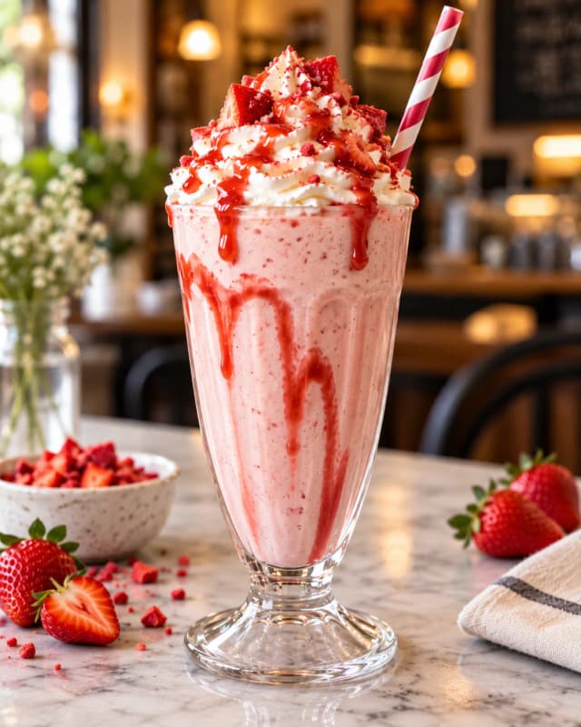 Çilekli Milkshake