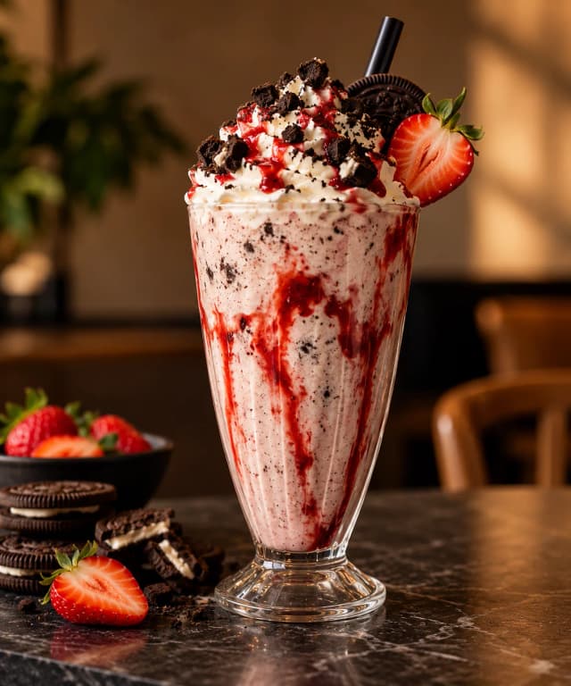 Oreolu & Çilek Milkshake